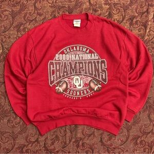 Y2K Oklahoma Sooners National Champions Crewneck